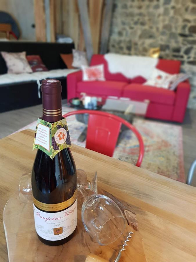 Ancien Cuvage Du Beaujolais - Studio Tout Confort Villa Saint-Didier-sur-Beaujeu Dış mekan fotoğraf